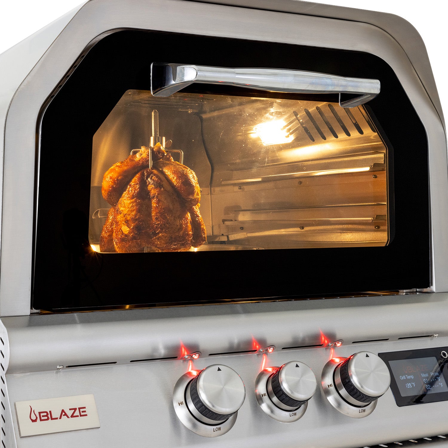 Blaze 26" Outdoor Pizza Oven with Rotisserie