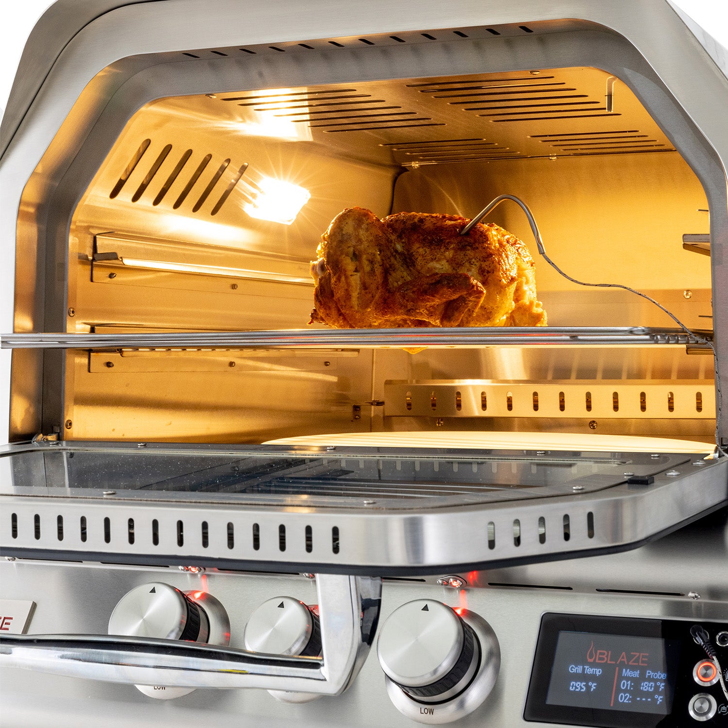 Blaze 26" Outdoor Pizza Oven with Rotisserie