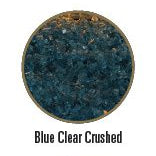 Blue Clear Crushed Glass - 7 Sq Ft