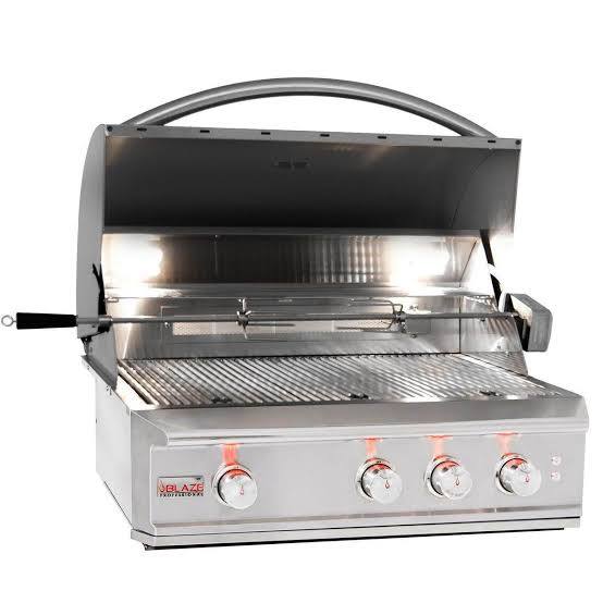 Blaze Professional LUX 34" Built-In Propane Gas Grill with Rear Infrared Burner