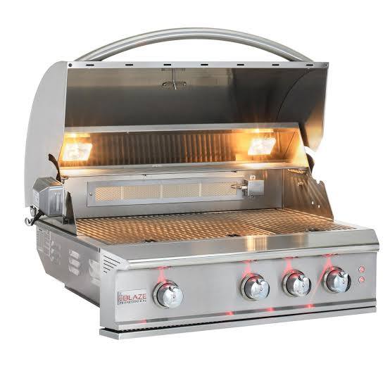 Blaze Professional LUX 34" Built-In Propane Gas Grill with Rear Infrared Burner