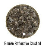 Bronze Reflective Crushed Glass - 7 Sq Ft